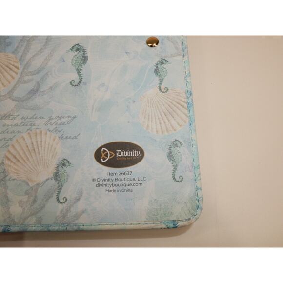 Divinity Boutique Journal Notebook, Nautical Theme Sea Shells Fish Blue - Picture 13 of 13